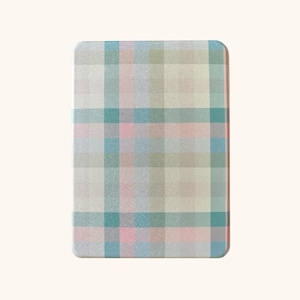 Whimsy Plaid Kindle Case with interior hand strap: Paperwhite 11th and 12th Gen / Basic Kindle 11th Gen / Colorsoft