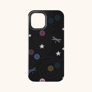 Etui na iPhone'a Jonesy'ego / fantazyjny design etui na telefon z guzikami inspirowanymi koralowcem
