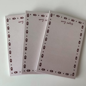 Pink Notepad / To-Do List / Stationary