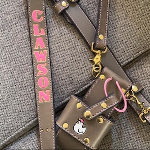 Custom Leather firefighter EMS radio strap holster special ops EHS