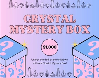 Caja misteriosa de cristal, Caja misteriosa de cristal seleccionada intuitivamente, Caja misteriosa de cristal personalizada o Cristales curativos