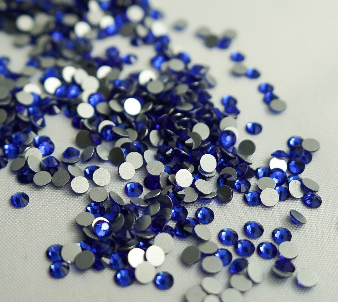 Sapphire Rhinestones, Sapphire Non Hotfix Rhinestones, Premium