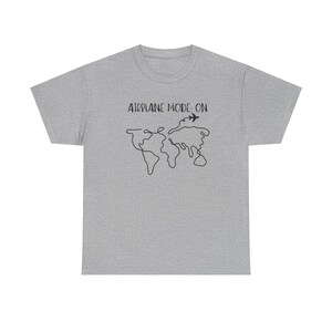 Airplane Mode On TShirt, Travel Shirt, Adventure Awaits Sweater, Family Trip, Friends Trip, World Map, Airplane,World Map Travel Sweatshirt Bild 4