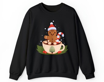 Gingerbread Man Sweatshirt, Christmas Gift, Cute Gingerbread, Christmas Tee, Christmas Cookie Tee