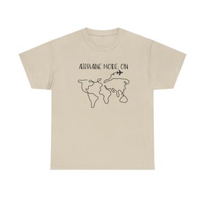 Airplane Mode On TShirt, Travel Shirt, Adventure Awaits Sweater, Family Trip, Friends Trip, World Map, Airplane,World Map Travel Sweatshirt Bild 3