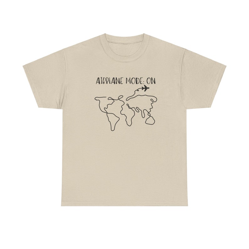 Airplane Mode On TShirt, Travel Shirt, Adventure Awaits Sweater, Family Trip, Friends Trip, World Map, Airplane,World Map Travel Sweatshirt Bild 3