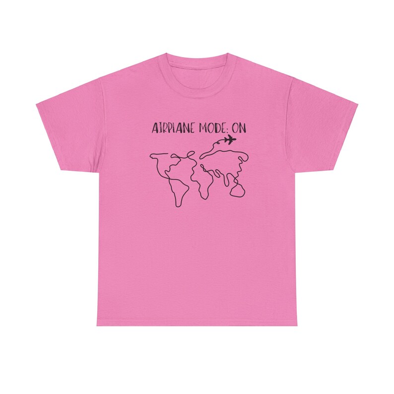 Airplane Mode On TShirt, Travel Shirt, Adventure Awaits Sweater, Family Trip, Friends Trip, World Map, Airplane,World Map Travel Sweatshirt Bild 5