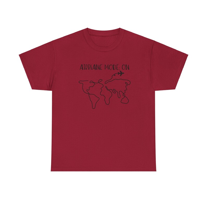Airplane Mode On TShirt, Travel Shirt, Adventure Awaits Sweater, Family Trip, Friends Trip, World Map, Airplane,World Map Travel Sweatshirt Bild 6