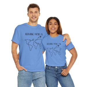 Airplane Mode On TShirt, Travel Shirt, Adventure Awaits Sweater, Family Trip, Friends Trip, World Map, Airplane,World Map Travel Sweatshirt Bild 2