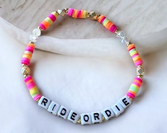 Custom Word Bracelet | Personalized beaded bracelet | Gift for Her | Friendship Bracelet | Initial Name Word Bracelet | Multicolor bracelet