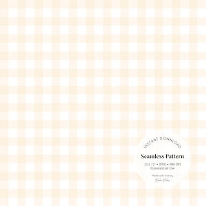 Naadloos crèmekleurig gingangpatroon – neutraal geruit digitaal papier, Cottagecore minimalistische JPG voor scrapbooking en stof