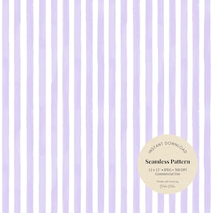 Motif transparent rayé aquarelle violet - Papier numérique minimaliste, arrière-plan JPG pour le scrapbooking ou l'impression sur tissu