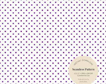 Lila Punkte-Muster: Klassisches Scrapbook-Papier (Digitaler Download JPG)
