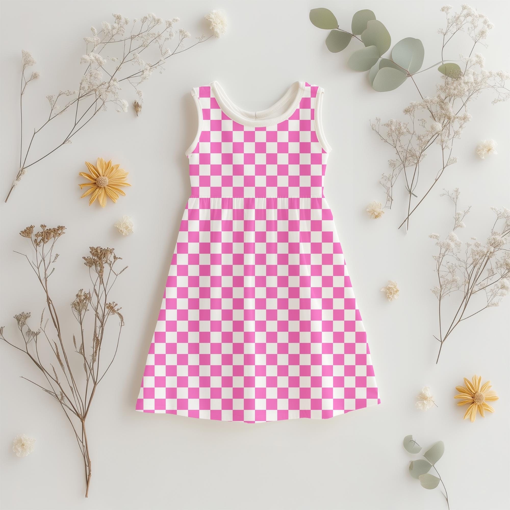 Pink Checkerboard Seamless Pattern – Bold Checkered Digital Paper JPG ...