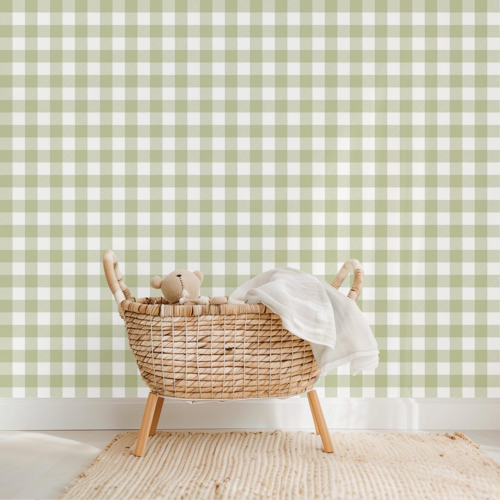 Olive Green Check Pattern: Seamless Digital Paper for Rustic Crafts ...