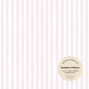Light Mauve Watercolour Vertical Stripe – Seamless Digital Paper for Baby Shower Crafts or Journaling, JPG File