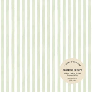 Papier numérique à rayures aquarelle olive - motif neutre transparent pour chambre de bébé scandinave, travaux manuels bohèmes modernes, téléchargement JPG imprimable