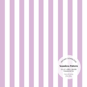 Motif à rayures lilas sans couture JPG – Rayures verticales pastel pour tissu, papier d'emballage et scrapbooking, téléchargement numérique