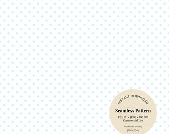 Motivo a pois azzurro: carta digitale per cameretta dei bambini in stile pastello (JPG)