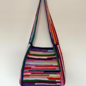 Scrap Yarn Bag | Crochet Pattern | Crochet | Tote Bag | Scrap Yarn | Crochet Accessories