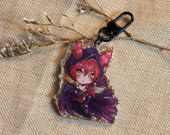 Cute League of Legends Xayah-inspired keychains