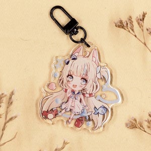 Chaveiro fofo VTuber Sameko Saba