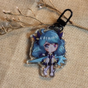 Cute League of Legends Gwen inspired keychains