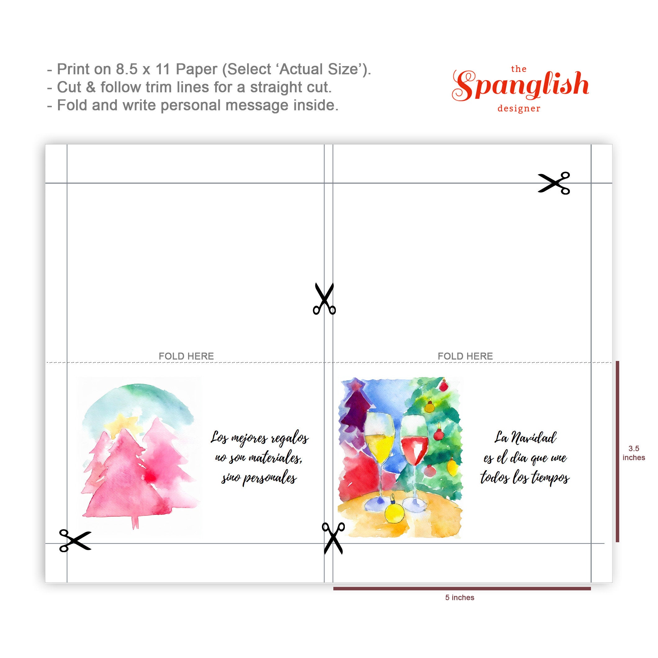 Christmas Cards in Spanish, Spanish Merry Sayings, Spanish Holiday