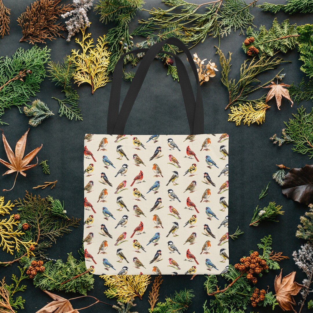 Beautiful Birds Tote Bag Pretty Birds Bird Bag Etsy