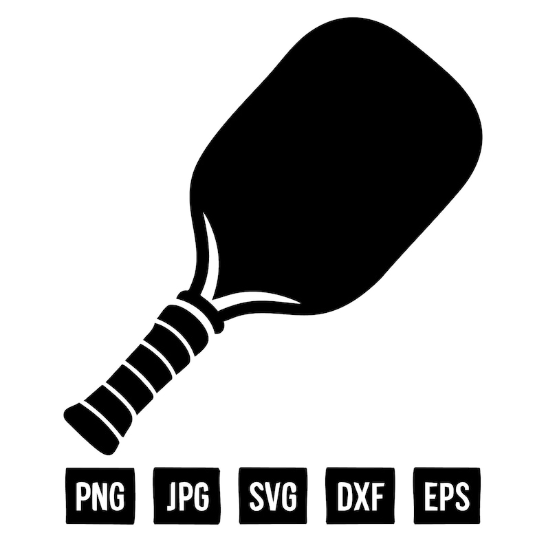 Pickleball Racket Svg Silhouette Pickleball Racket SVG, Pickleball Racket SVG Cut Files for ...