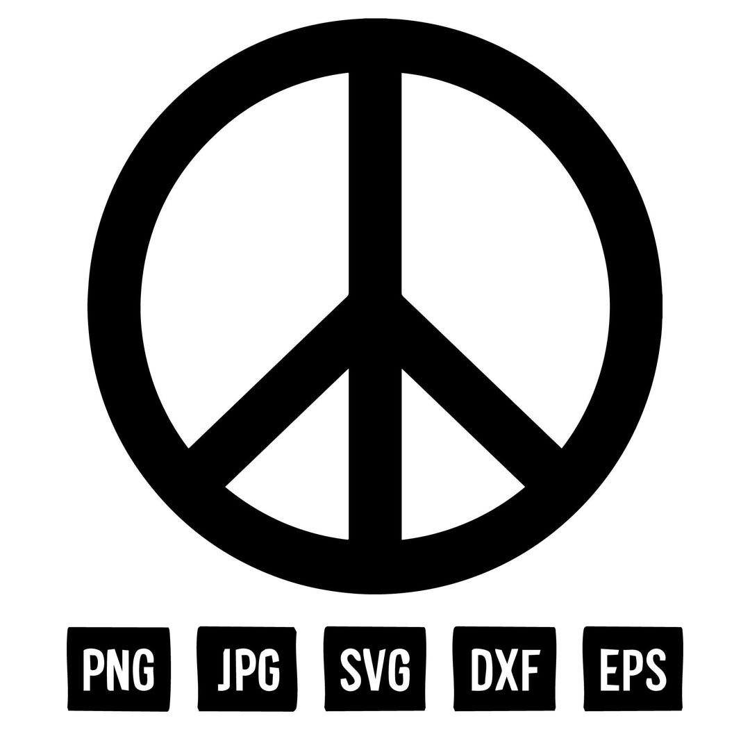 Peace Sign SVG, Peace Sign SVG Cut Files for Cricut, Peace Sign Digital ...