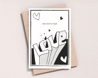 How Deep is Your Love_Valentines Day Card
