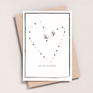 Bee My Valentine_Valentines Day-kaart