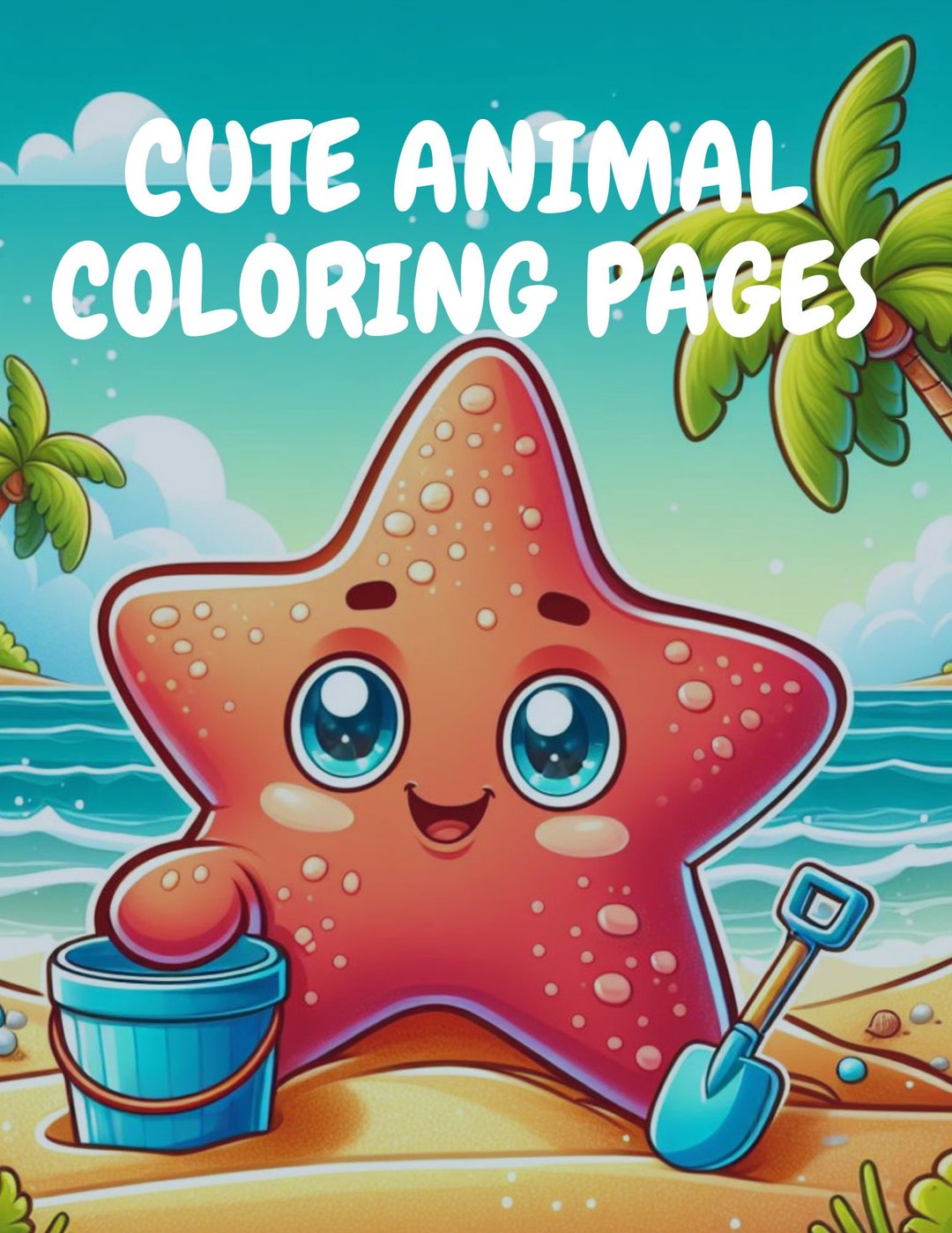 Animal Cute Coloring Pages Set Of 20 Creative Activity Animal Cute 