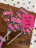 Chocolate lolly pops