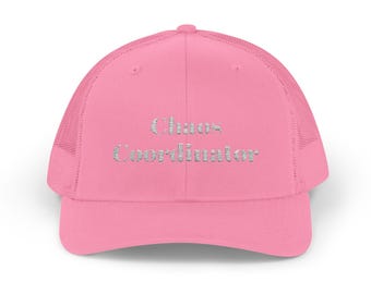 Gorra Snapback de Coordinador del Caos / Gorra Trucker con Texto Desgastado