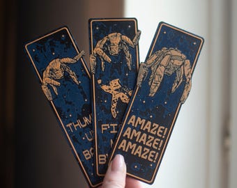 Projekt Hail Mary inspiriert Lesezeichen, Sci-Fi Alien Buch Liebhaber Geschenk, handgemachtes Weltraum Lesezeichen, Bücherwurm Leser Geschenk