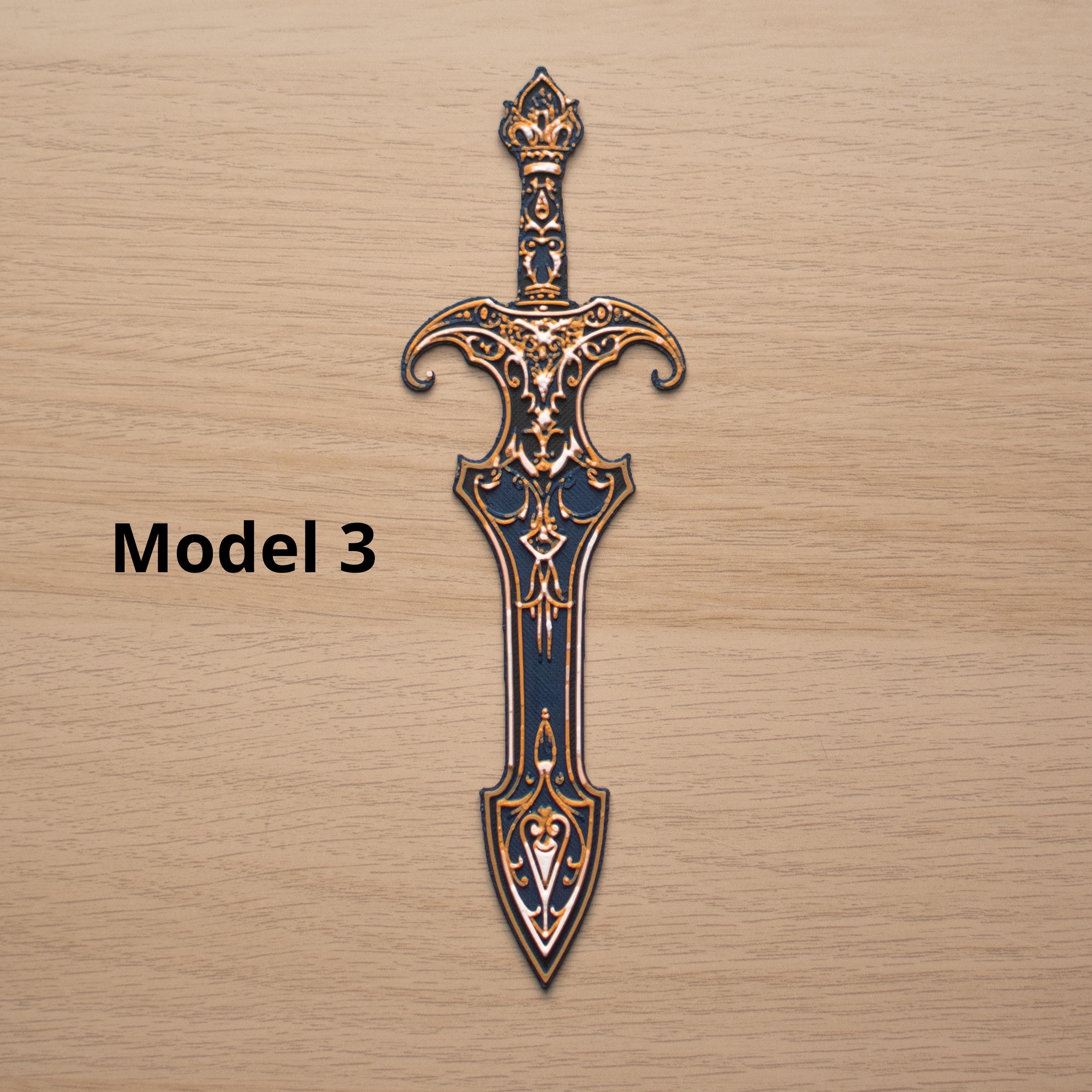 Fantasy Sword Bookmarks – Blade Bookmark Set | Medieval, Gothic, RPG ...