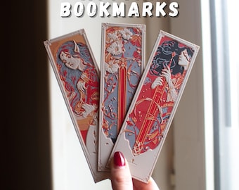ACOTAR Bookmarks | Fantasy-Inspired Art | Single or Full Set | Perfect Gift for Book Lovers & Sarah J. Maas Fans | Unique Bookish Gifts