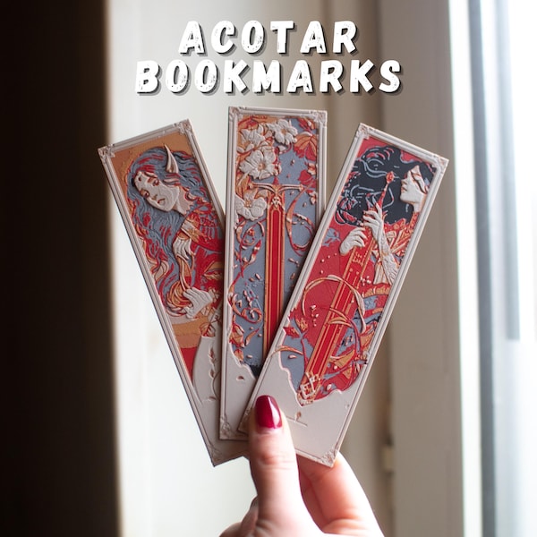 ACOTAR Bookmarks | Fantasy-Inspired Art | Single or Full Set | Perfect Gift for Book Lovers & Sarah J. Maas Fans | Unique Bookish Gifts