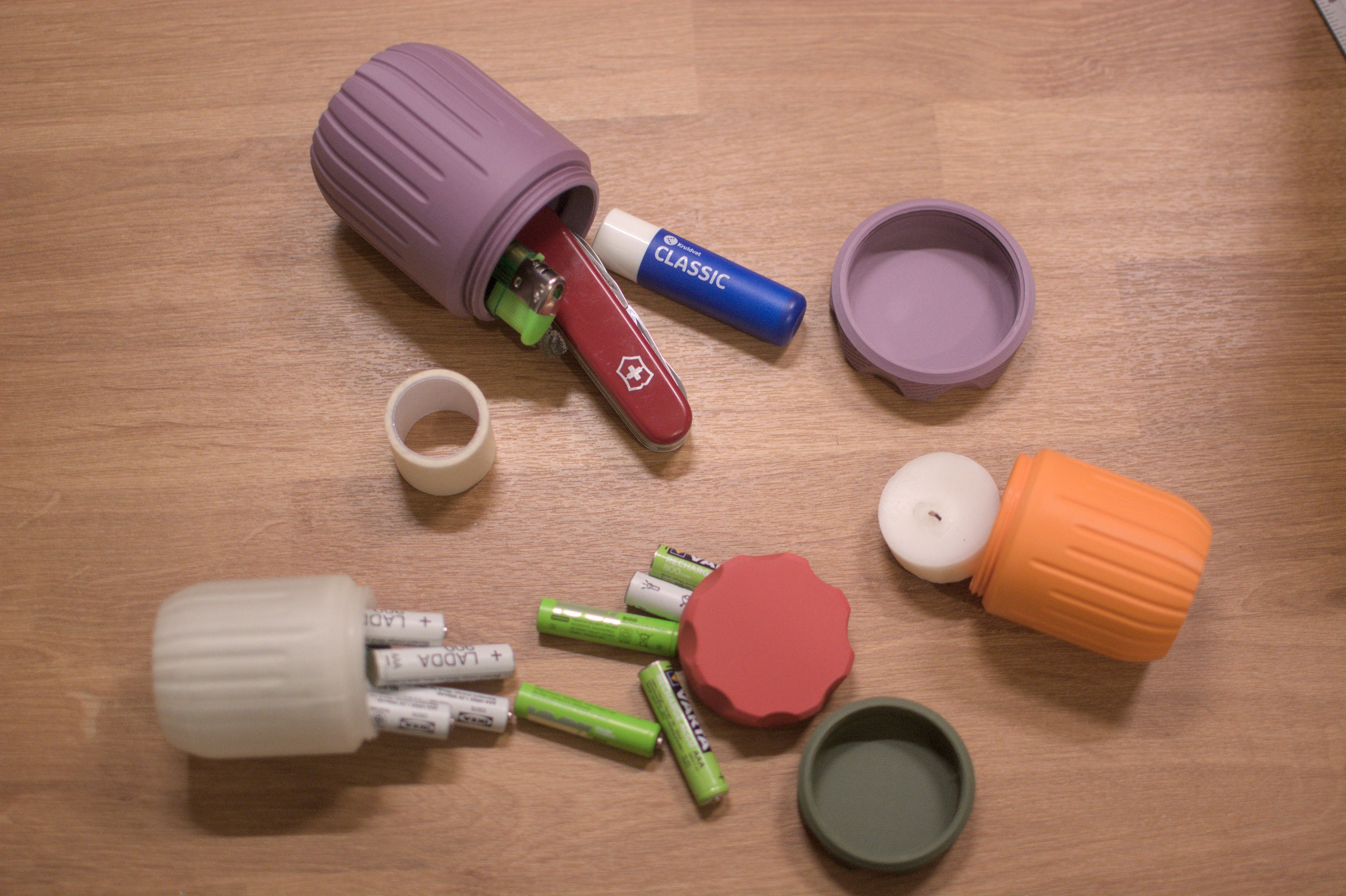 Travel Sized - Pill Bottles - Colorful and Pocketable - Stash Jar ...