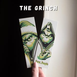 Grinch Lesezeichen | Lustiges Weihnachts Lesezeichen | Eww Menschen Grinch Geschenk | Weihnachtsgeschenk | Buchliebhaber Geschenk | Urlaub Lese Accessoire