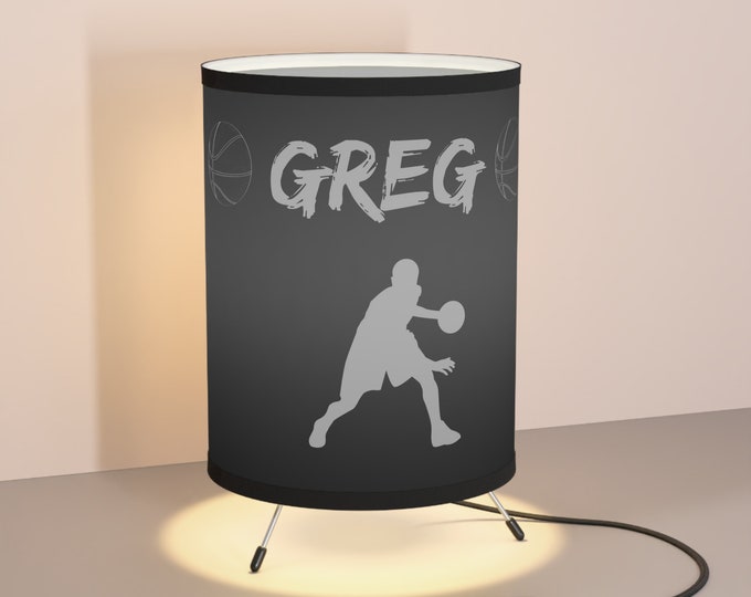 Basketball lamp, personalized basketball gift, custom basketball light, Basketball decor, Basketball theme decor