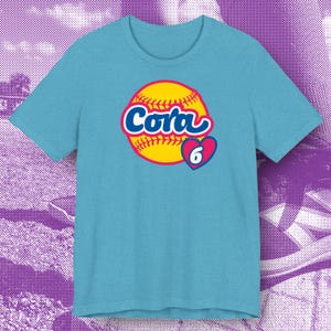 Adult Softball T-Shirt — Personalized Name & Jersey Number | Team Gift | Softball Mom and Game Day Gift