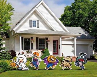 Mario & Bros Halloween Cutouts