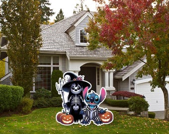 Lilo and Stitch Halloween Cutout and Yard Sign