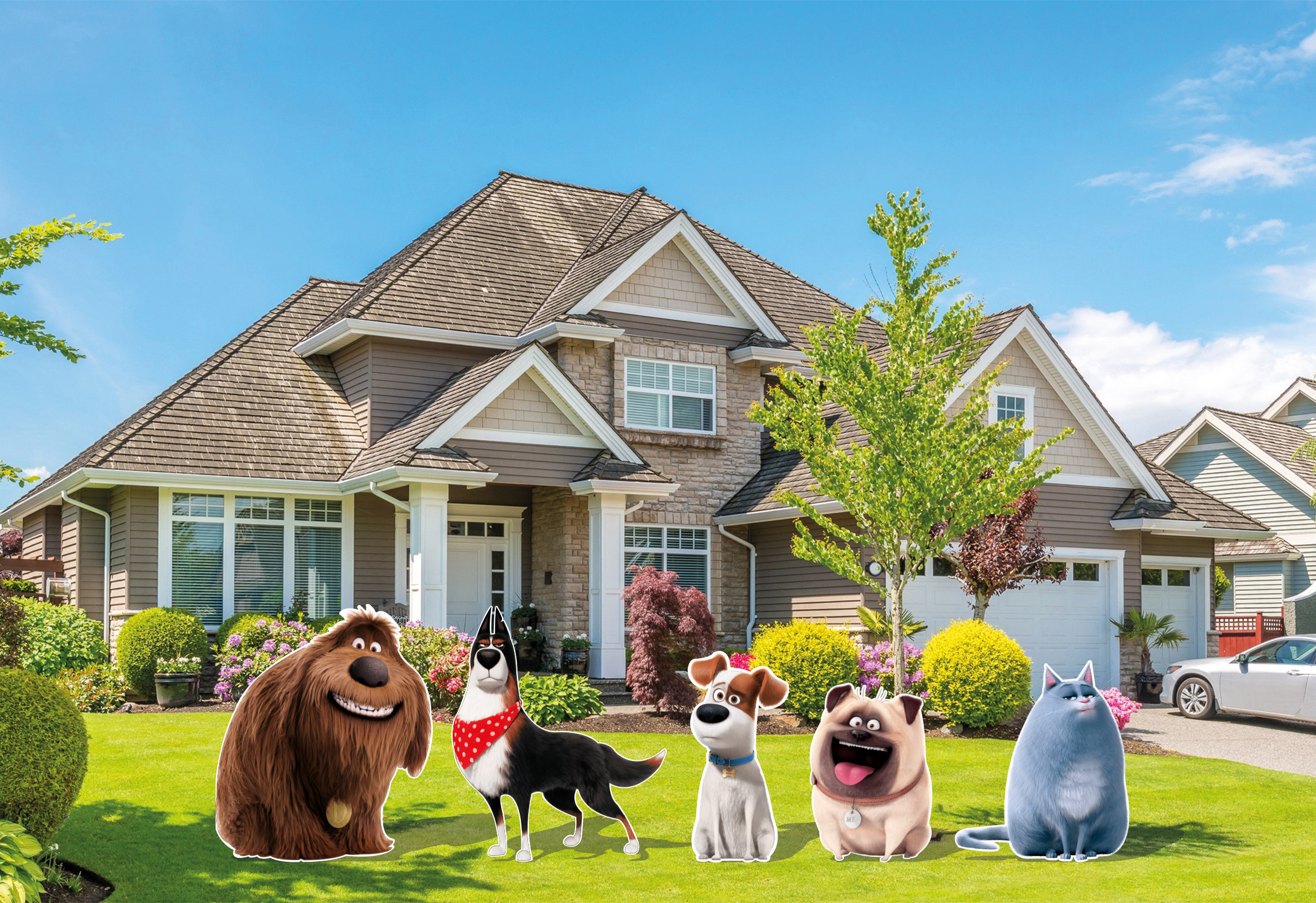 Pets Cutout and Yard Sign