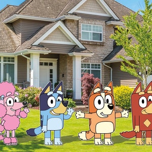 Bluey & Friends Cutout and Yard Sign