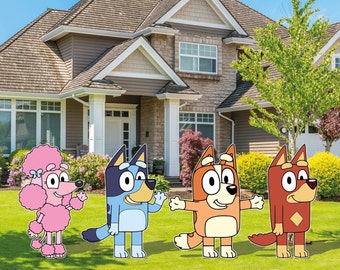 Bluey & Friends Cutout and Yard Sign