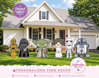 Star Wars Birthday Cutout and Yard Sign